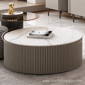 Luxury Living Room Round High Sense Coffee Table